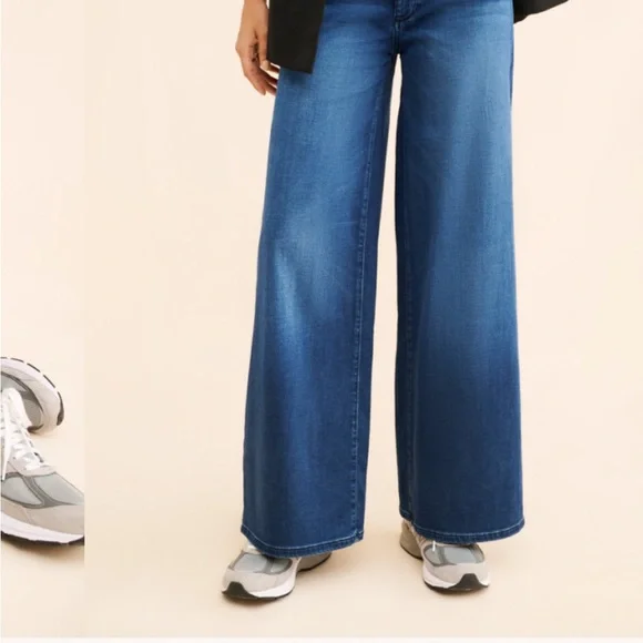 DL1961 Hepburn Wide-Leg High-Rise Jeans